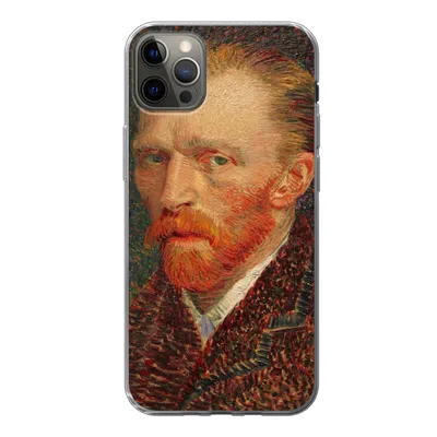 Produktbild von MuchoWow® Handyhülle Schutzhülle Hülle für iPhone 12 Pro Max Selbstporträt - Vincent van Gogh Silikon Softcase Handy Hülle - Hartschale