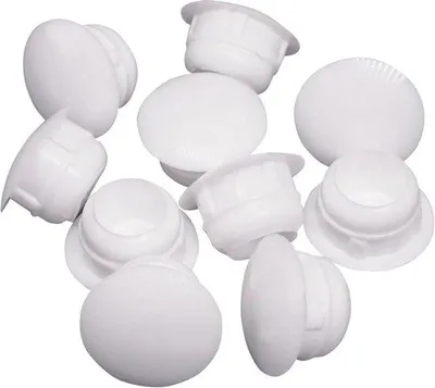 Produktbild von Möbelschraubdeckel-Set 40-teilig, 10 mm, Weiß