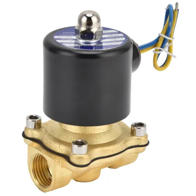 Zdjęcie produktu dla 2W-160-15 Zawór elektromagnetyczny G1/2 cala wykonany z mosiądzu, normalnie zamknięty, elektryczny zawór elektromagnetyczny do wody, powietrza i gazu, prąd zmienny 220 V