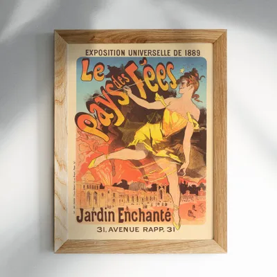Produktbild von Vintage-Plakat - Ausstellung Frankreich - A4 (21 cm x 29,7 cm)