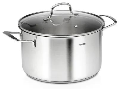 Zdjęcie produktu dla Orion | Garnek z pokrywką stal nierdzewna 6,4 l indukcja - ANETT