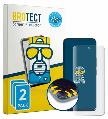 Produktbild von 2x BROTECT Fullscreen Schutzfolie für Honor 100 Displayschutz Folie Fullcover Matt Entspiegelungsfolie