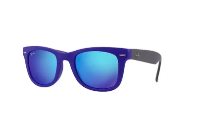 Produktbild von Ray-Ban WAYFARER FOLDING CLASSIC, Erwachsener, Uni, Quadratisch, Schwarz, Polarisierte Linse, Nylon