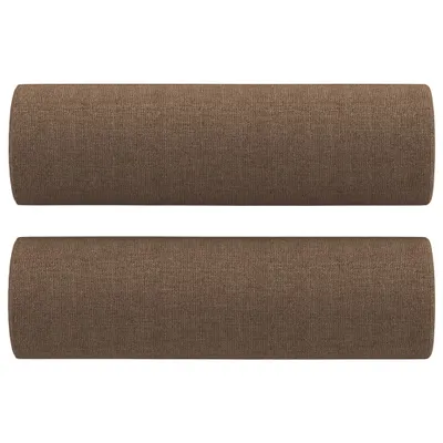 Immagine prodotto di Cuscini Decorativi 2 pz Marrone Ø15x50 cm in Tessuto