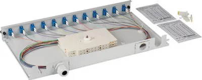 Produktbild von EFB-Elektronik Spleißbox LC 9/125µ OS2 ausziehbar, 24 Pigtails abgesetzt/12 Kupplungen Hersteller: EFB Elektronik (BA71921L24)