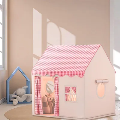 Image de Tente pour enfants, pour 3-4 enfants, avec fenêtres, rose