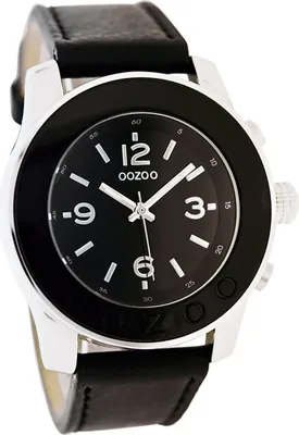 Produktbild von Oozoo Damen Herren Armbanduhr schwarz Analog Vintage Series Lederarmband D2UOC4569A