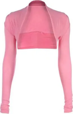 Produktbild von krautwear Damen Bolero Langarm Einfarbig Viskose Stola Bolerojacke (rose)