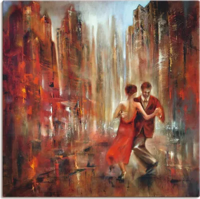 Produktbild von ARTland Leinwandbild Tango Abstrakt Größe: 30x30 cm