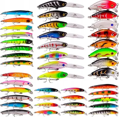 Produktbild von WOBBLER-SET FÜR HECHT, ZANDER, BARSCH, KÖDER 43-tlg. 4-8 g 4,5-10 cm