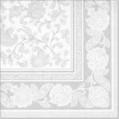 Produktbild von PAPSTAR Servietten 1/4-Falz, 40x40 cm, weiß, "ROYAL Collection" | Folie (20 Stück)