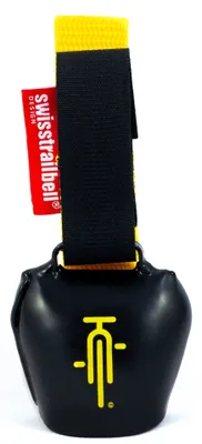 Produktbild von swisstrailbell® "Mexico Edition" Deep Black: YellowBike, gelbes Band, Fahrradklingel