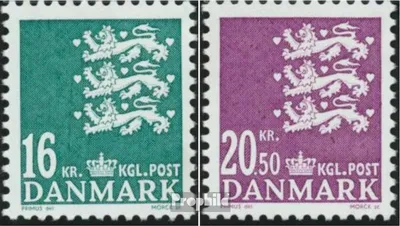 Produktbild von Briefmarken Dänemark 2008 Mi 1491-1492 (kompl.Ausg.) postfrisch Reichswappen