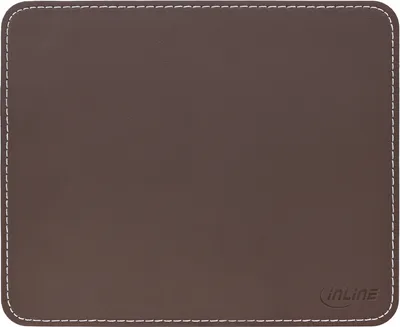 Immagine prodotto di Tappetino per mouse InLine® in Pelle finta premium marrone, 255x220x3 mm