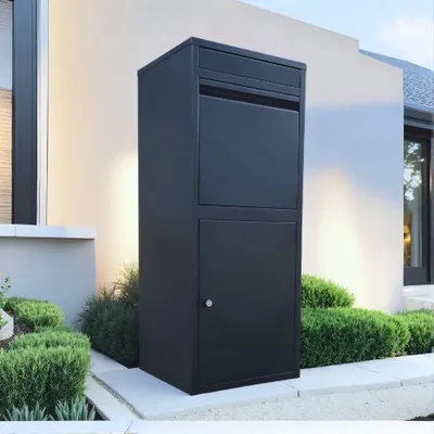 Image de Boîte à colis avec rabat pour lettres - ParcelXL® Mondo - Noir