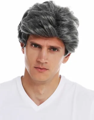 Produktbild von WIG ME UP Perücke Herren Scheitel gewellt grau meliert 3270-K21B-KB80