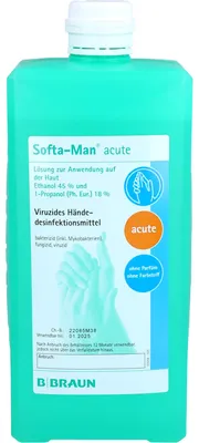 Obrázek produktu pro Softa-Man akutní virucidní roztok na dezinfekci rukou, 1000 ml roztoku