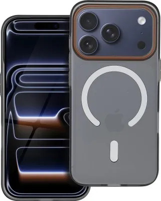 Obrázok produktu pre Puzdro vhodné pre iPhone 17 PRO Go Orange, kompatibilné s MagSafe, čierne