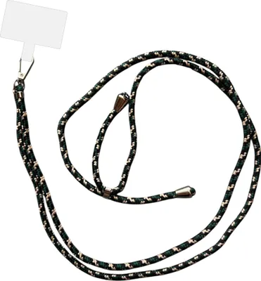 Obrázok produktu pre Smartphonica Phone Cord Universal - nastaviteľný odnímateľný kábel pre mobilný telefón - 150 CM - telefónna reťaz čierna zelená biela