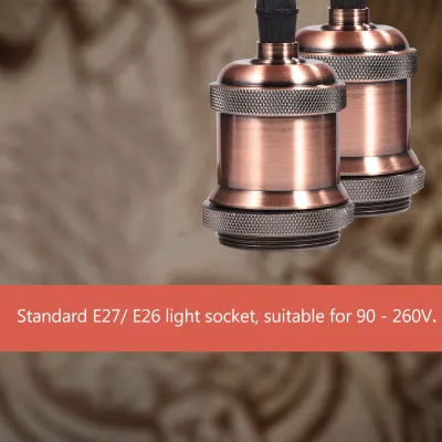 Obrázek produktu pro Objímka lampy, Vintage objímka E27/ E26, Konopné nástěnné lampy, Kreativní nástěnné lampy, Objímka