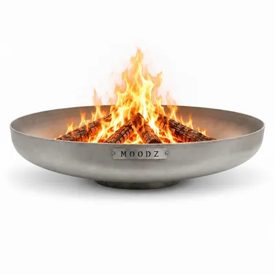 Imagen del producto de MOODZ, hoguera de acero inoxidable, diámetro 80 cm