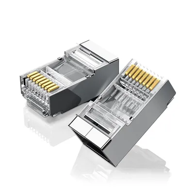 Produktbild von UGREEN Ethernet RJ45 Metallstecker, 8P/8C, Cat.6, UTP (10 Stk.)