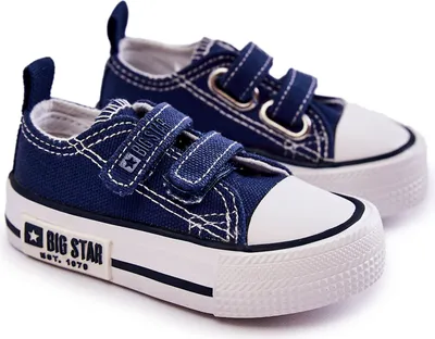 Produktbild von Kinder-Stoffsneaker mit Klettverschluss BIG STAR KK374075 Marineblau 19