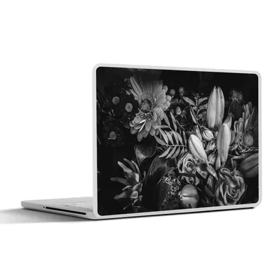 Produktbild von MuchoWow® Laptop Aufkleber Sticker Cover Blumenstrauß - Stilleben - Blumen - Pflanzen - Rot 25x18 cm - Laptop-Deko