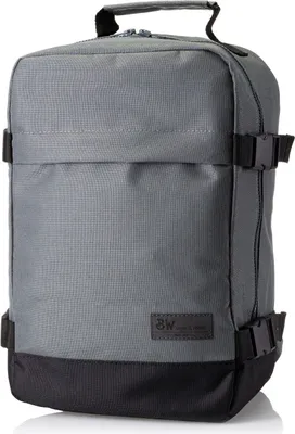 Produktbild von BAMBINIWELT RUCKSACK Handgepäck Reisetasche Boardgepäck Bordcase Kabinenkoffer Reiserucksac 40x20x25 40x30x20 Ryanair Wizzair (groß, grau-schwarz, 40x30x25)