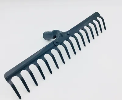 Produktbild von Rechen 16 Zinken 42 cm Rasenrechen Heurechen Harke ohne stiel