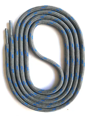 Produktbild von SNORS Sicherheitssenkel rund - GRAU / BLAU - 5mm - 180cm