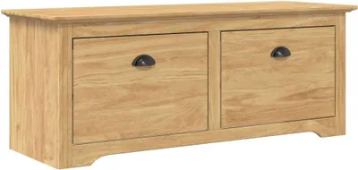 Obrázok produktu pre Lavica do chodby so zásuvkou BODO Medová hnedá 118 x 40 x 50 cm