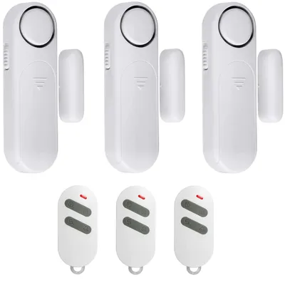 Productafbeelding van Deuralarm voor ramen, draadloos alarm met contactsensor, 120 dB