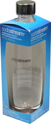Produktbild von SodaStream 1741190490, Karbonisiererflasche, Edelstahl, Transparent, Polyethylenterephthalat, Edelstahl, 1000 ml