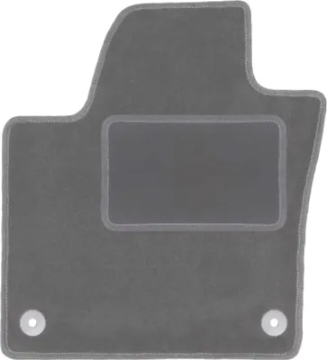Produktbild von Fahrerfußmatte Velours graphit passend für Volkswagen Sharan II (2010-, Minivan) – mit Befestigungen – passgenau