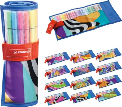 Image de Stylo feutre premium - STABILO Pen 68 - set de 25 rollers comme Individual. Just like you Edition - avec 25 couleurs différentes