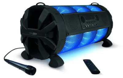 Produktbild von Caliber Karaoke-Set - Led-Beleuchtung und Akku Schwarz (HPG519BTL)