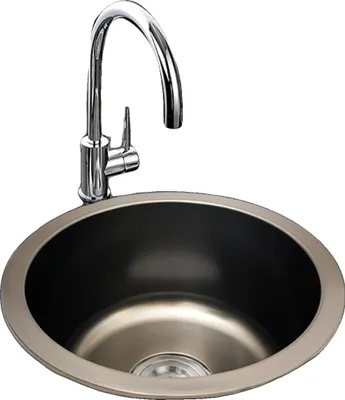 Zdjęcie produktu dla Umywalka, stal nierdzewna 201, głębokość 18 cm, pojedyncza komora, montaż naścienny, cicha praca