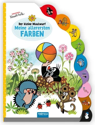 Produktbild von Trötsch Der kleine Maulwurf Pappenbuch mit Register Meine allerersten Farben