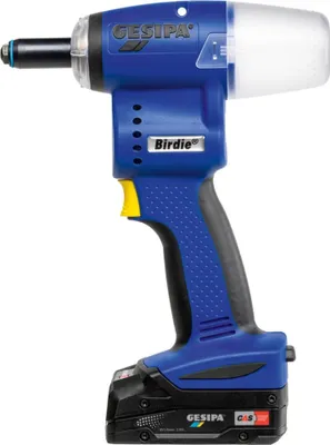 Zdjęcie produktu dla Birdie® 7-częściowe akumulatorowe narzędzie do nitowania zrywalnego 10000N L-Boxx GESIPA