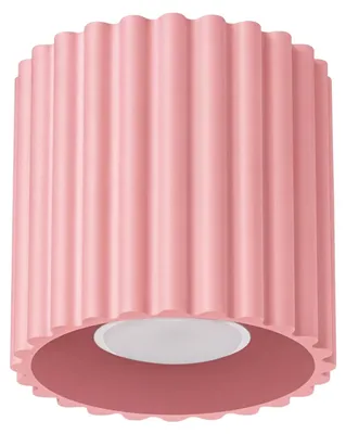 Zdjęcie produktu dla Plafon AURA 1 różowy GU10 1xGU10 10W aluminium 10x10x10cm Sollux Lighting