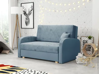 Obrázok produktu pre Rozkladacia pohovka s úložným priestorom BELA SOFT 2 - modrá