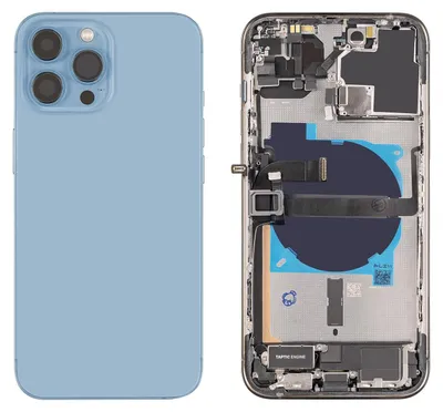 Produktbild von iPhone 13 Pro Max Gehäuse mit Backcover Sierrablau