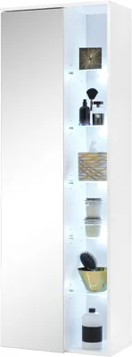 Produktbild von Hochschrank - Weiß Hochglanz - B 55 cm - mit LED-Beleuchtung