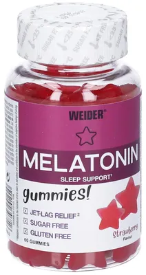 Produktbild von Weider Melatonin Gummies (60 Stück)