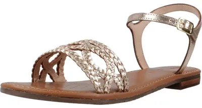 Produktbild von Geox Damen Sandalen D SOZY S in Gold mit patentierter atmungsaktiver Sohle