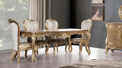 Produktbild von Tisch Esszimmertisch Esstisch Esszimmer Holz Tische Barock Ess Luxus Möbel Neu