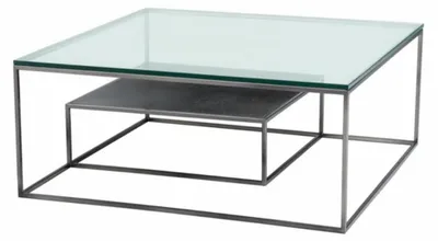 Obrázok produktu pre Casa Padrino luxusný dizajnový konferenčný stolík v štýle art deco 90 x 90 x v. 38 cm - Obývačkový stôl - Luxusný nábytok
