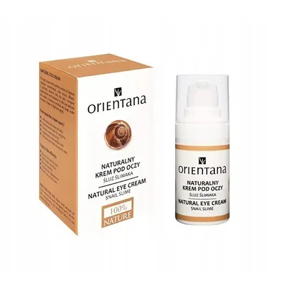 Zdjęcie produktu dla Orientana Natural Eye Cream with Snail Mucus 15 ml - Naturalny krem pod oczy ze śluzem ślimaka