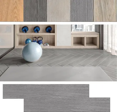 Produktbild von ACXIN PVC Bodenbelag Selbstklebend, Vinylboden Holz-Optik, 91,44 x 15,24 x 0,2 cm, 2,5m² 18 Stück, Laminat Klebefliesen Boden Laminatboden(Grau)